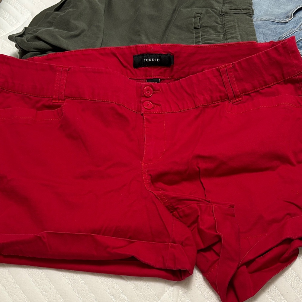 Torrid Vibrant Red Shorts